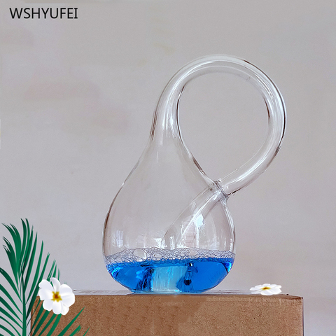 Four-dimensional space will always be filled with water-free Klein bottle model creative transparent glass home magic decoration ► Photo 1/5