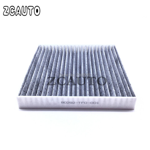 Car Auto Carbon Fiber Cabin Air Filter For Honda CR-Z Civic HR-V Fit Insight Acura 80292-TF0-G01 CU21003 80291-TF0-U01 2010-2022 ► Photo 1/3