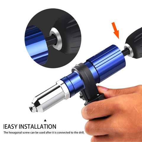 Electric Rivet Tool 2.4-4.8mm Rivet Nut Tool Bit Adapter Cordless Riveting Tool Conversion Connector Insert Nut Pull Rivet Tool ► Photo 1/6