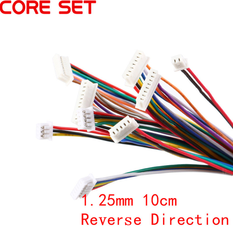 5Pcs Cable Connector XH 1.25 28AWG JST Double Electronic Wire Connectors 2/3/4/5/6/7/8/9/10 Pin 10cm DIY Line Reverse Direction ► Photo 1/4