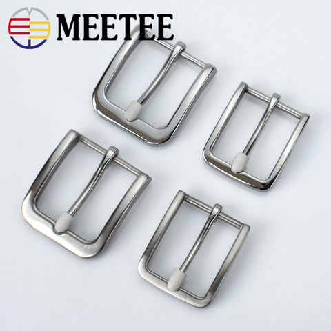 35/40mm Meetee Stainless Steel Mens Belt Pin Buckle for DIY LeatherCraft Cowboy Jeans Waistband Head Clothing Sewing Accessories ► Photo 1/5