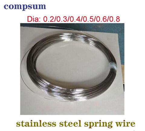 Stainless steel spring wire hard wire full hard wire 0.2/0.3/0.4/0.5/0.6/0.8 Spring Steel Wire ► Photo 1/2