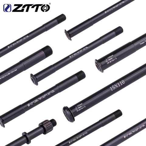 ZTTO MTB Thru axle Road Bike Shaft Front Rear hub Skewers 12mm 15mm Wheel Axis Hub Shaft 15x100 12x142 12x100 12x148 15x110 ► Photo 1/6