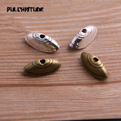  16pcs 8*8*20mm Two Color Receptacle Hollow Oval DIY Spaced Jewelry Accessories Charms For Jewelry Making ► Photo 1/5