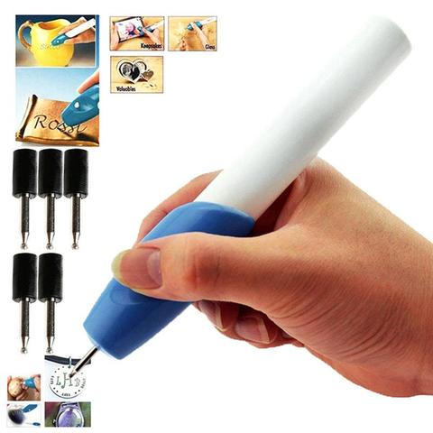 Portable Leather Engraving Pen Wireless Mini Electric Engraving Tool Metal Glass Plastic Metal DIY Engraving Pen Hand Tools ► Photo 1/6