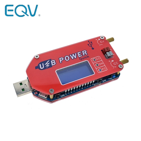 EQV DP3A Digital display USB adjustable power module DC 1-30V 15W QC 2.0 3.0 FCP Quick charge laboratory power supply regulador ► Photo 1/6