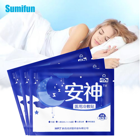 6pcs/3bags Sleep Stickers Relieve Headache Medical Plaster Anxiety Essential Oil Improve Insomnia Body Relax Pain Relief Patch ► Photo 1/6