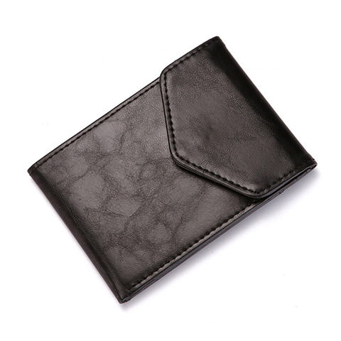 Fashion RFID Wallet Women Men Mini Ultrathin Leather Wallet Slim Wallet Coins Purse Credit ID & Card Holders Card Cases ► Photo 1/6