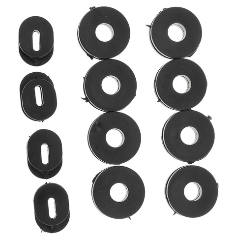 12pcs Black Rubber Large Small Side Cover Grommets For Motorcycle Car Auto GS125 ► Photo 1/6