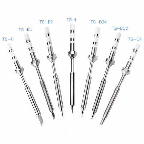 【7 Tips】Original Soldering Iron Tip Replacement for Mini TS100 Portable Soldering Iron Station Kit B2 BC2 I KU K D24 C4 ► Photo 1/6