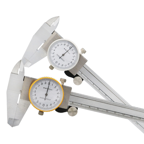Dial Calipers 0-150 Mm 0.02mm High Precision Industry Stainless Steel Vernier Caliper Shockproof Metric Measuring Tool ► Photo 1/6
