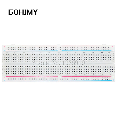 Breadboard 830 Point Solderless PCB Bread Board MB-102 MB102 Test Develop DIY for arduino GOHJMY ► Photo 1/2