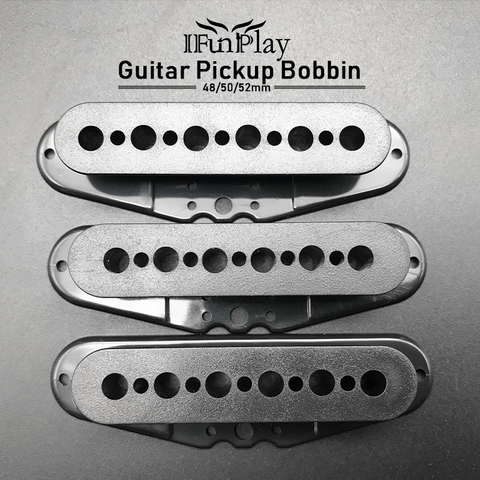 9pcs Single Coil Electric Guitar Pickup Slug Bobbin 48/50/52mm Violao Neck/Middle/Bridge Pickup Coil lnternal model cover ► Photo 1/6