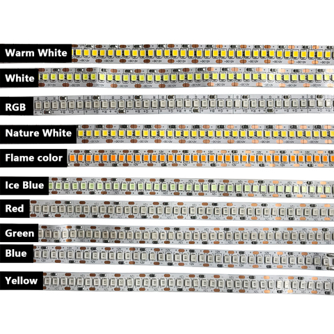 DC 12V Led Strip Light Tape PC 2835 RGB Waterproof 5M 12V DC 60LED/M RGB LED Strip Tape Lamp For Led Strip TV Backlight ► Photo 1/6