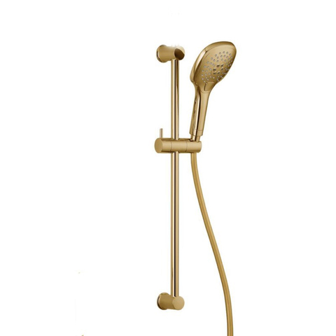 abs plastic Gold Plated three functions Handheld Shower sliding bar  Hand Shower Head with gold holder and shower hose BT77 ► Photo 1/1