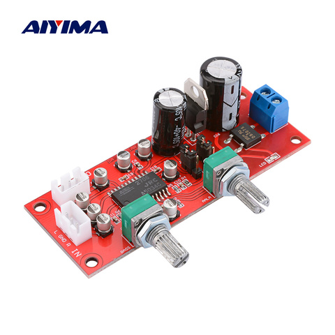AIYIMA NJM2706 Tone Board Amplifier Preamp Sound Enhancement Board 3D Surround Sound Volume Control Adjustment ► Photo 1/6