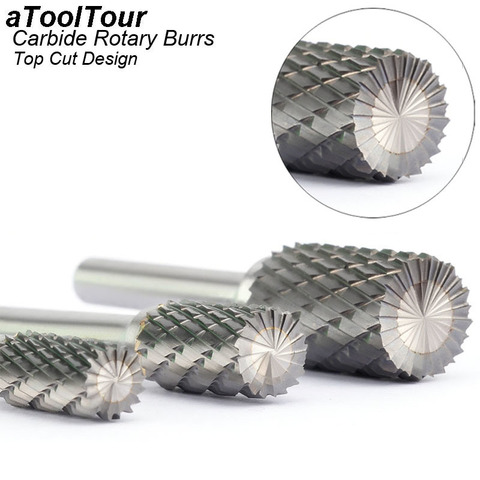 Top Cut Style A Carving Grinder Abrasive Tools Tungsten Steel Rotary File Carbide Burr Milling Cutter Drill For Metal 3-16mm ► Photo 1/6