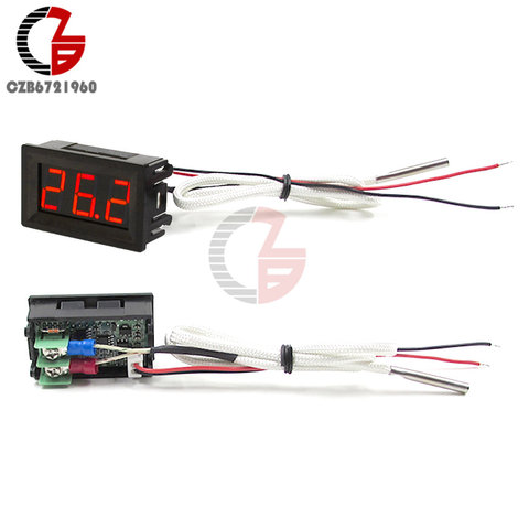 DC 12V B310 Red LED Digital Thermometer K Type M6 Thermocouple Aquarium Car Indoor Refrigerator Temperature Tester Monitor Meter ► Photo 1/1