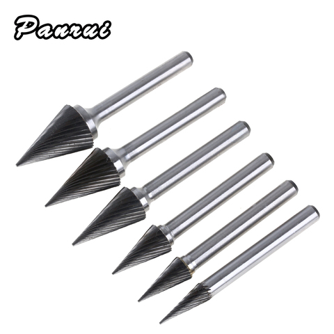 Tungsten Steel Hard Rotary Alloy Metal Grinding Head 1 Boring Cutter M/MX-shaped Conical File Carving Drill Bit Milling Cutter ► Photo 1/6