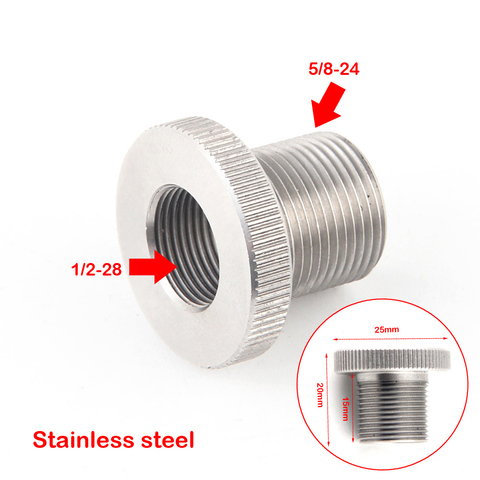 5/8x24 female to 1/2x28 male Stainless Steel fitting screws Threaded Adapter for napa 4003 fuel filter ► Photo 1/6