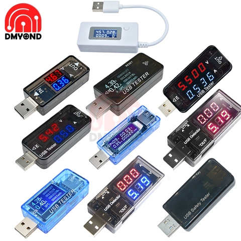 6 in 1 USB Tester Digital Voltmeter Ammeter LCD Current Voltage Charger Capacity Tester Detector Power Bank Wattmeter Indicator ► Photo 1/6