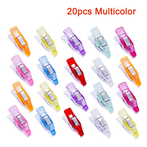 20PCS Mixed Plastic Sewing Clothing Clips Holder for DIY Patchwork Fabric Quilting Craft Sewing Knitting Garment Clips ► Photo 1/6