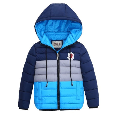 2022 Autumn Winter Fashion Children Boys Coat 2 4 6 8 years Casual Jackets for Boys Hooded Kids Clothing Baby Warm Outerwear ► Photo 1/6