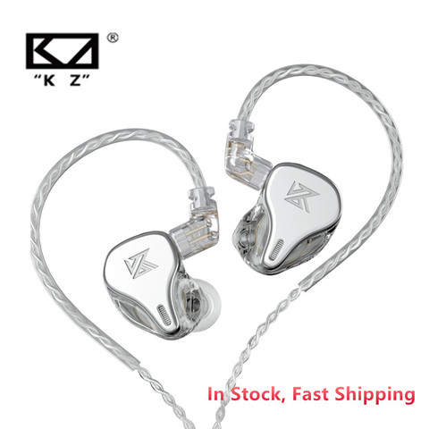 Newest KZ DQ6 3DD Dynamic Drive Unit In Ear Earphones HiFi Music Sports Headset With 2PIN Silver-plated Cable KZ EDX ZSN PRO ZSX ► Photo 1/6