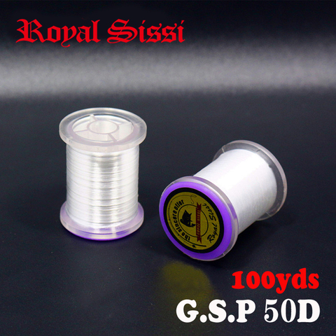Royal Sissi 4 spools ultra strong&thin 100yards per spool 50D fly tying thread Gel Spun polyethylene thread strongest GSP thread ► Photo 1/6