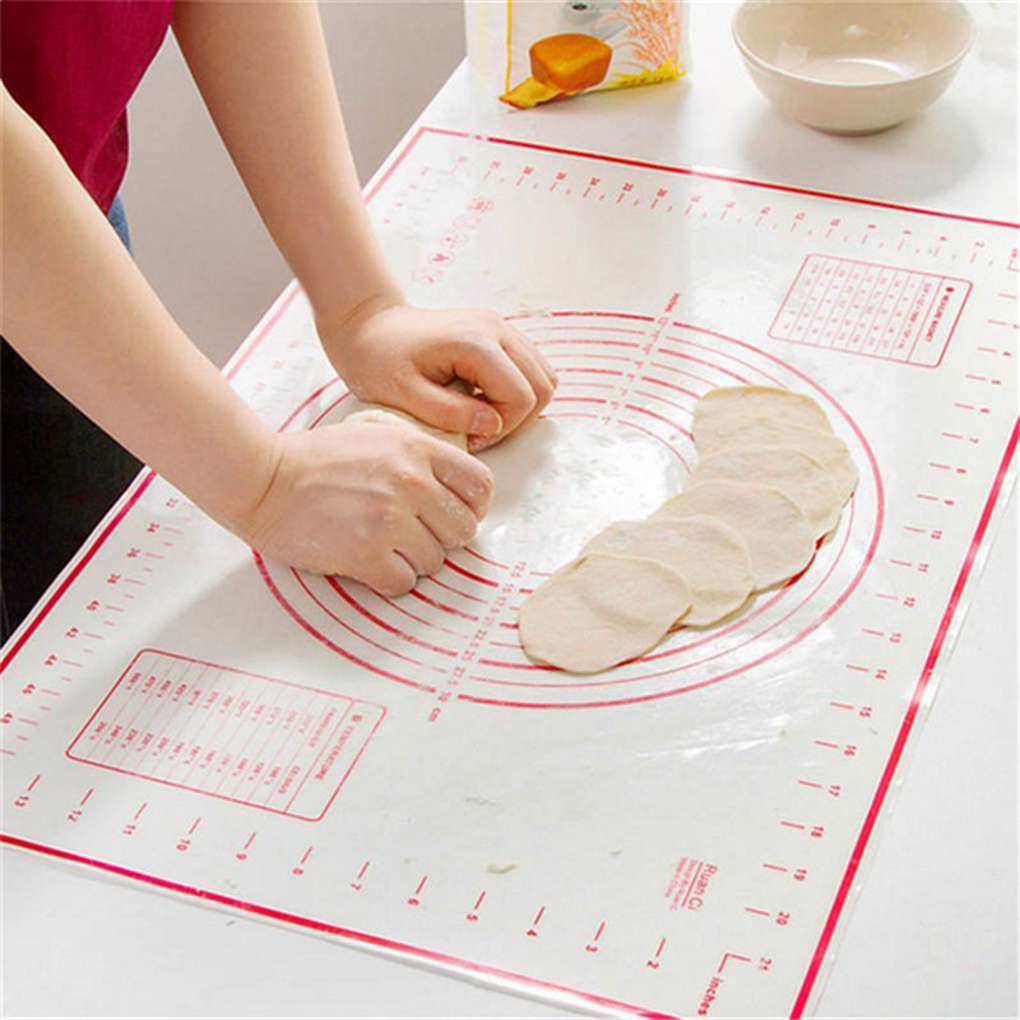 Silicone Baking Mat With Scale Rolling Dough Pad Non Stick Kitchen Gadgets B 