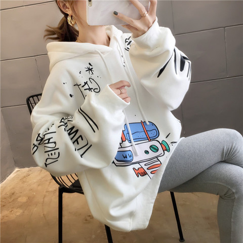 Cute Oversized Hoodie Cartoon Sweatshirt Women Kpop Hip Hop Streetwear Ladies  Hoodie Women Long and Loose Sudadera Mujer - Price history u0026 Review |  AliExpress Seller - Kawaii nonstop Store | Alitools.io