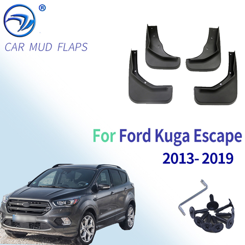 Set Mudflaps For Ford Kuga Escape 2013 2014 2015 2016 2017 2022 Splash Guards Mud Flaps Front Rear Mudguards Fender ► Photo 1/6