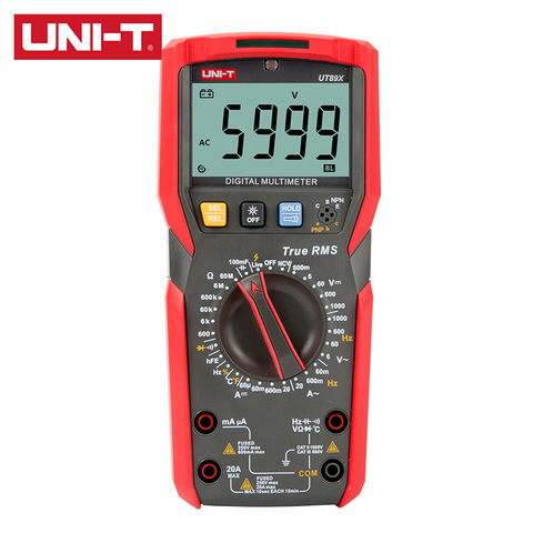 UNI-T UT89X UT89XD Digital Multimeter True RMS AC/DC Voltmete LED NCV Professional Automatic Backlight Anti-fall Tester ► Photo 1/5