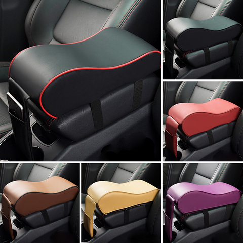 New Leather Car Armrest Pad Universal Auto Armrests Car Center Console Arm Rest Seat Box Pad Vehicle Protective Car Styling ► Photo 1/6