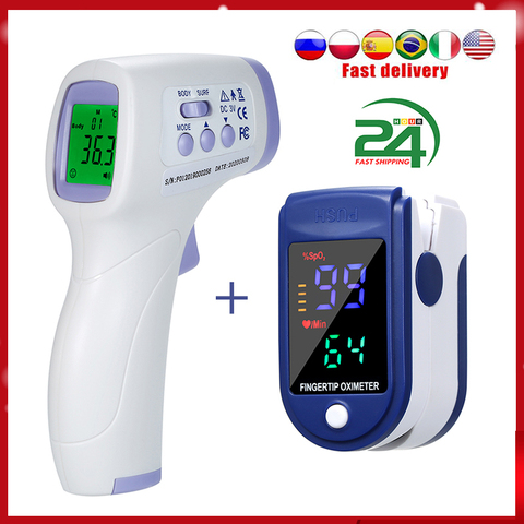 Digital Forehead Thermometer Infrared Thermometer Non-contact Temperature Gauge High Sensitivity Temperature with Fever Alarm ► Photo 1/6