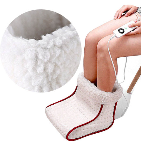 Electric Foot Heater 5 Modes Heating Settings Heated Foot Warmer Massager Big Slipper Office Home Non-slip Foot Warmer Cushion ► Photo 1/6