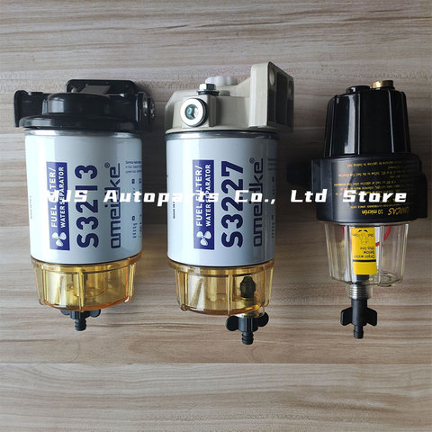 UF-10K S3213 S3227 Fuel Filter Water Separator Assembly for Mercury Suzuk Outboard  Engine with Clear Bowl Base Filter Element ► Photo 1/6