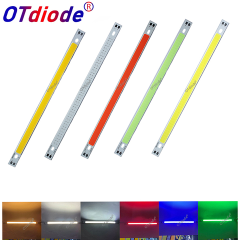 LED COB 200x10mm 12v cob led Strip light bulb source 10W Warm Nature White Blue Red Green Yellow FLIP Chip for Car light DIY ► Photo 1/6