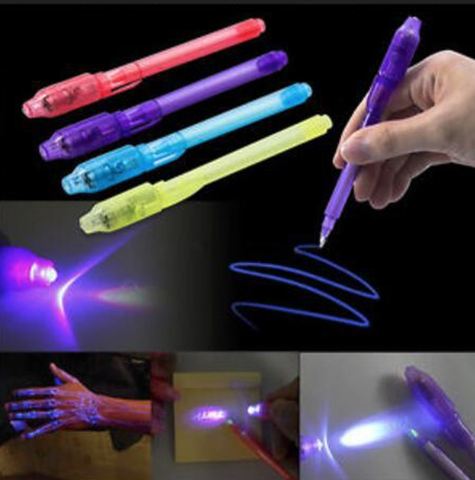 1 PCS School Office Drawing Magic Highlighters 2 In 1 UV Black Light Combo Creative Stationery Invisible Ink Pen Highlighter ► Photo 1/6