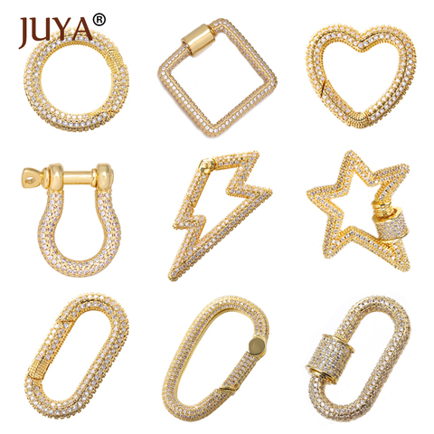 JUYA Pendant Clasps Screw Sprial Clasps for DIY Hand Made Necklace Bracelets Punk Jewelry Accessories Jewelry Making Supplies ► Photo 1/6