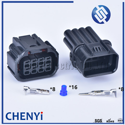 1 set 8 pin car waterproof auto connector 1.5 male and female LED headlight speaker plug sensor connectors 6181-6850 6189-7423 ► Photo 1/6