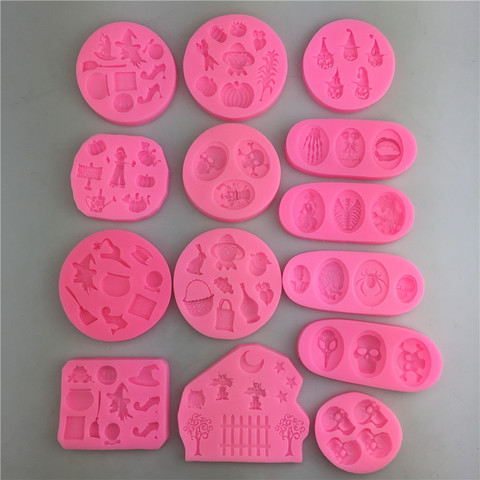 1Pcs Halloween Series Silicone Mold Cake Decorating Tools Pastry Baking Polymer Clay Kitchen Bakeware ► Photo 1/5