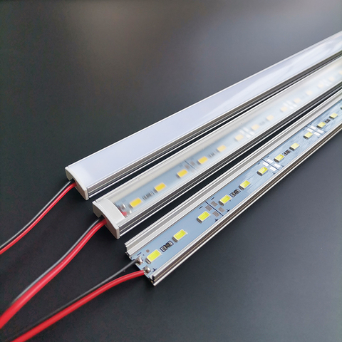 1-24pcs/Lot 12VDC 50cm 20inch LED cabinet bar light 8W 5730 36LEDs profile aluminum led hard strip Linear lights ► Photo 1/6