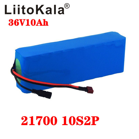 LiitoKala 36V battery 10ah 21700 5000mah 10S2P battery pack 500W high power battery  Ebike electric bicycle BMS ► Photo 1/5