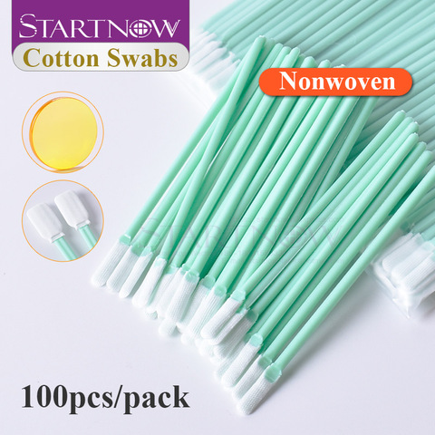 Startnow Industry Machine Cleaning Tools 70mm 100 161mm Length 100pcs/pack Anti-static Dust-free Non Woven Fabrics Cotton Swabs ► Photo 1/6