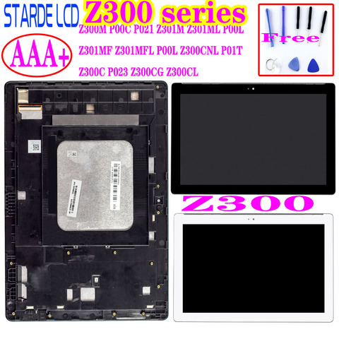 for Asus Zenpad 10 Z300 Z300M P00C Z300CNL P01T Z301ML Z301MFL P00L Z300C P023 LCD Display Touch Screen Digitizer Assembly Frame ► Photo 1/6