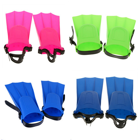 Unisex Adults Kids Foot Floating Rubber Swim Fins Swimming Flippers Training ► Photo 1/1