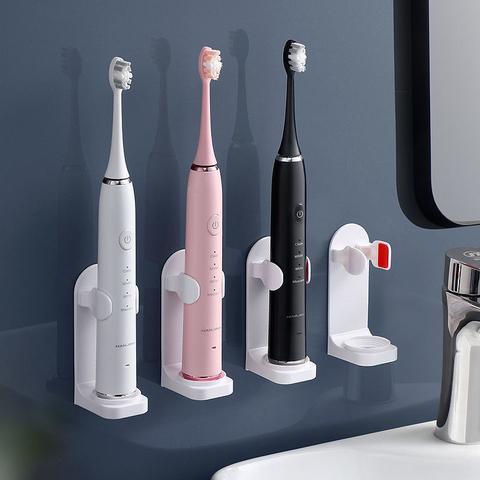 Adjustable Toothbrush Holder Electric Toothbrush Base Silicone Non-slip Wall Mount Brush Body Rack Adapt 99% ► Photo 1/6