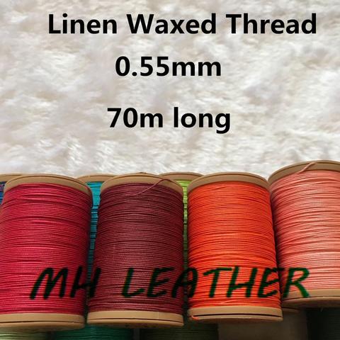 ML055 Linen Ramie Waxed Thread String for Leather Sewing Lined Waxed Thread for Leather Stitching ► Photo 1/3