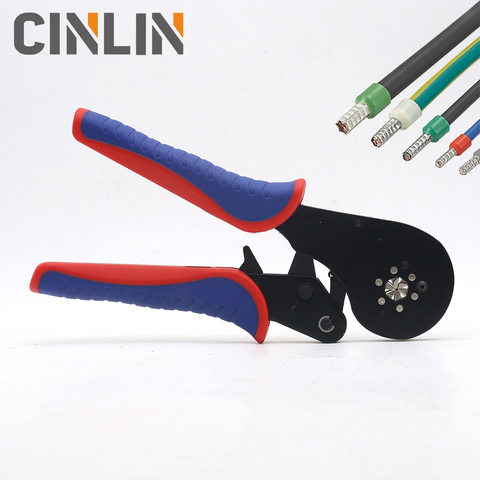 0.08-16mm Precision Crimping Pliers & Terminals Set 28-5AWG Tube Bootlace VE&TE Terminals Hand Tools Electrician Crimper CLB16-6 ► Photo 1/6